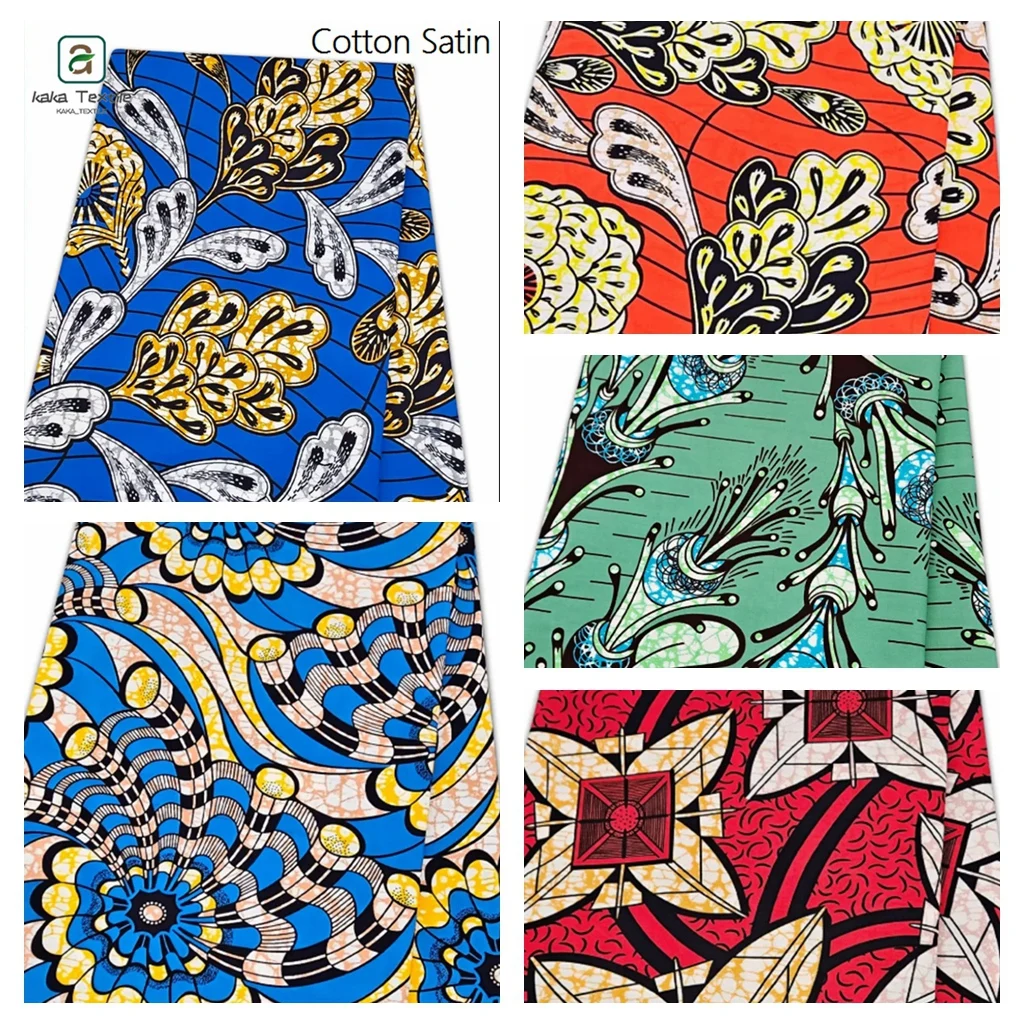 

New Super Quality African Ankara Wax Fabric Tissu Retro Style Double Print Batik Cotton Material Warp DIY Cloth Sewing Loincloth