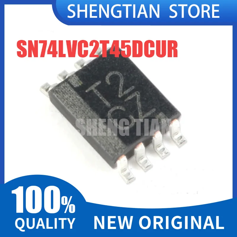 10PCS SN74LVC2T45 VSSOP-8 SN74LVC2T45DCTR CT2 SM8 SN74LVC2T45DCUR CT2J CT2Q CT2R T2 SMD Voltage Translation Bus Transceiver IC