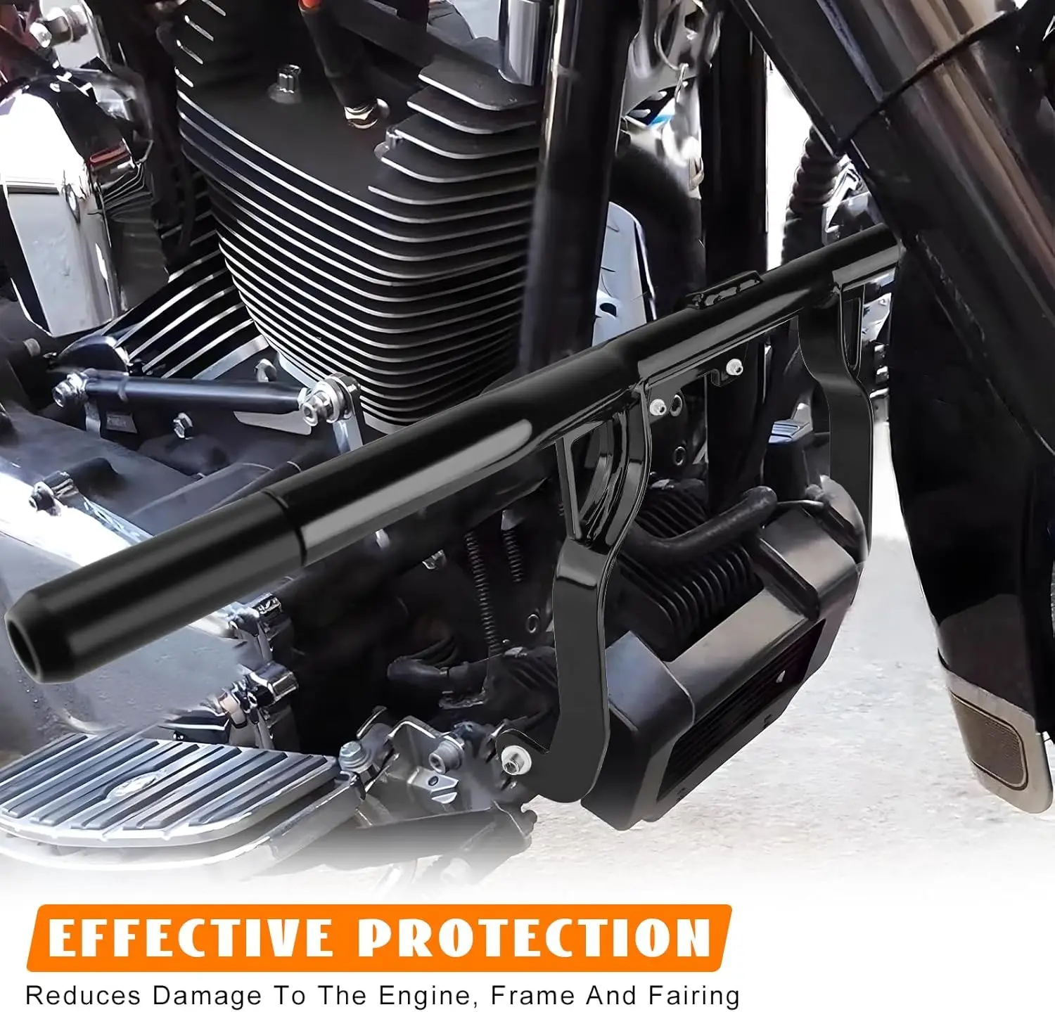 Protector de parachoques de barra de choque de motor delantero para Harley, Touring Street Skid, Road King, Electra Glide, Ultra Limited, 2014-2024