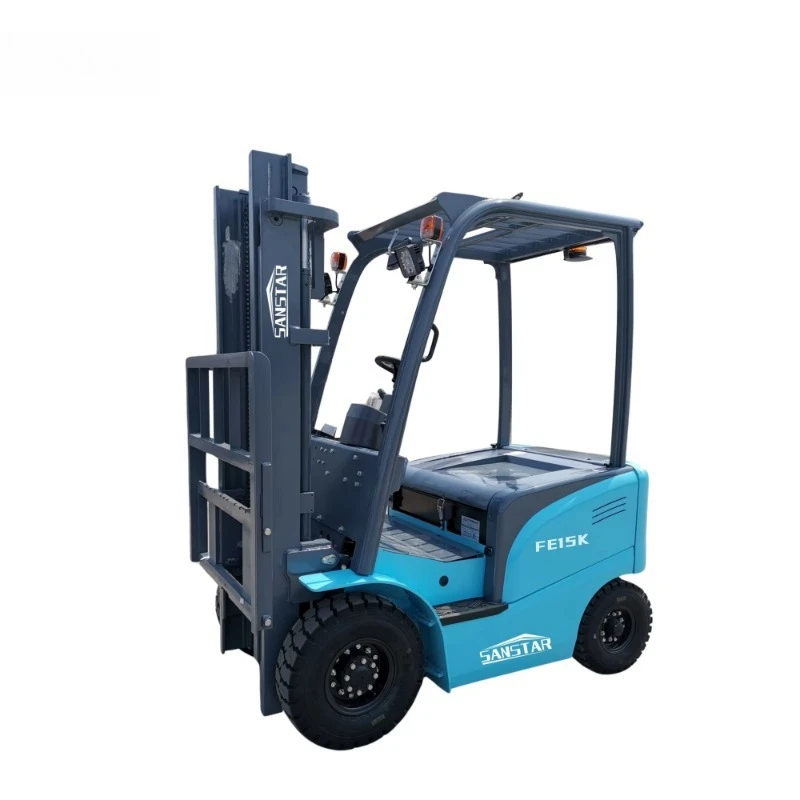 Nico SANSTAR Best Price Small New Warehouse Electric Forklift 1 Ton 1.5 Ton 2 Ton Double Forks with Free Spare Parts