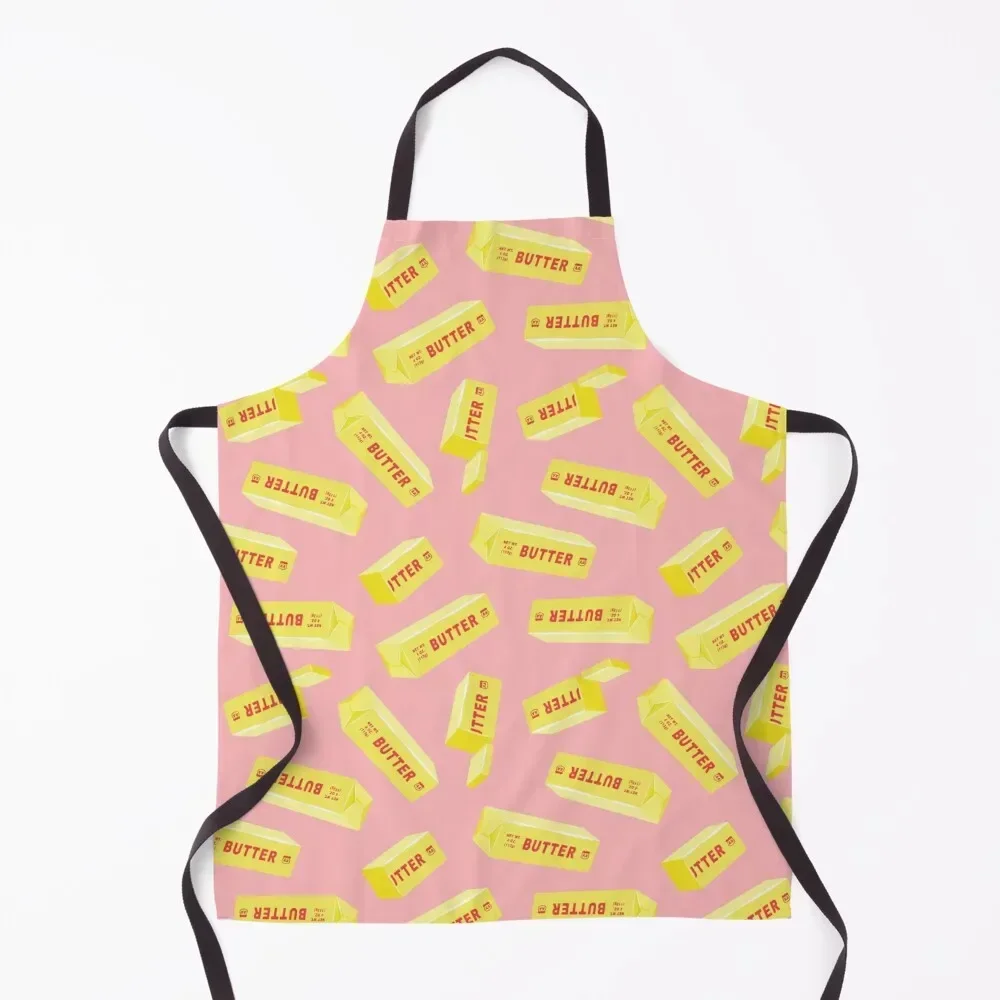 

Butter Sticks on pink Apron Kitchen Tools Accessories Waterproof women Apron