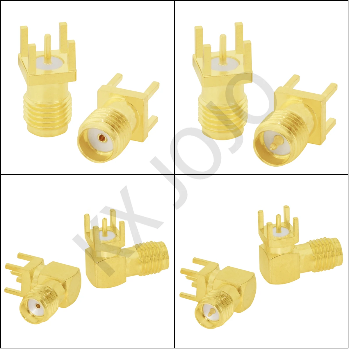 Conector Fêmea SMA SMA-KE, PCB Mount Edge Plug, Adaptador De Solda De Ângulo Reto