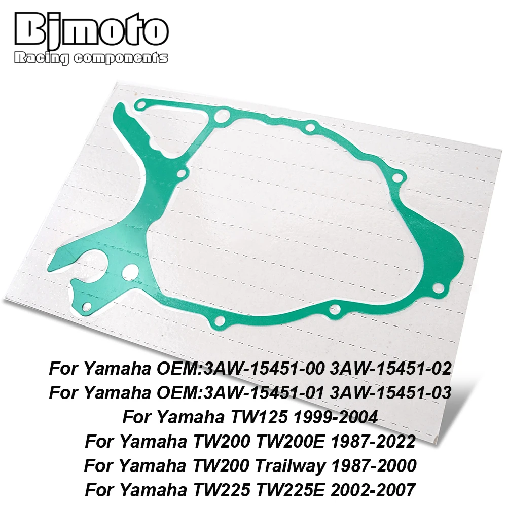 

Stator Magneto Generator Cover Gasket For Yamaha TW125 1999-2004 TW200 TW200E 1987-2022 TW225 TW225E 2002-2007 TW 200 Trailway