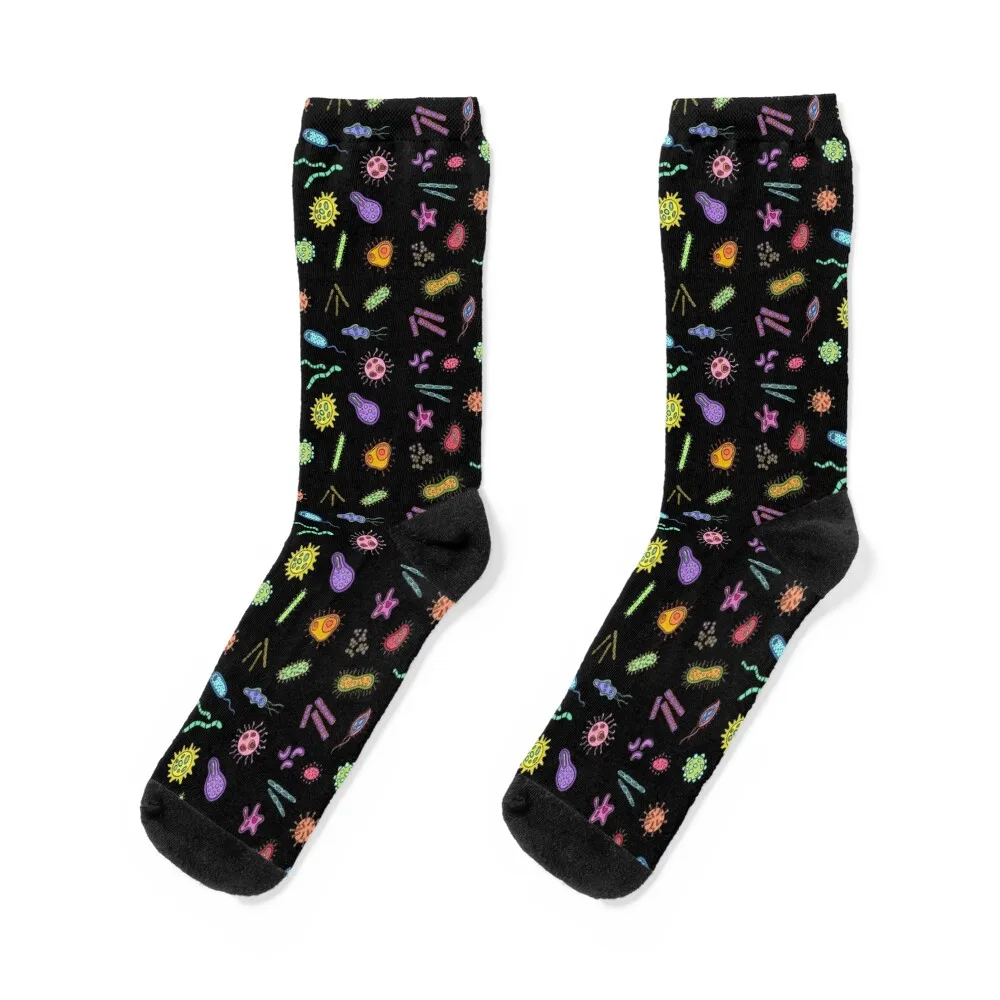 Microbes Pattern Socks new year kids kawaii Woman Socks Men's