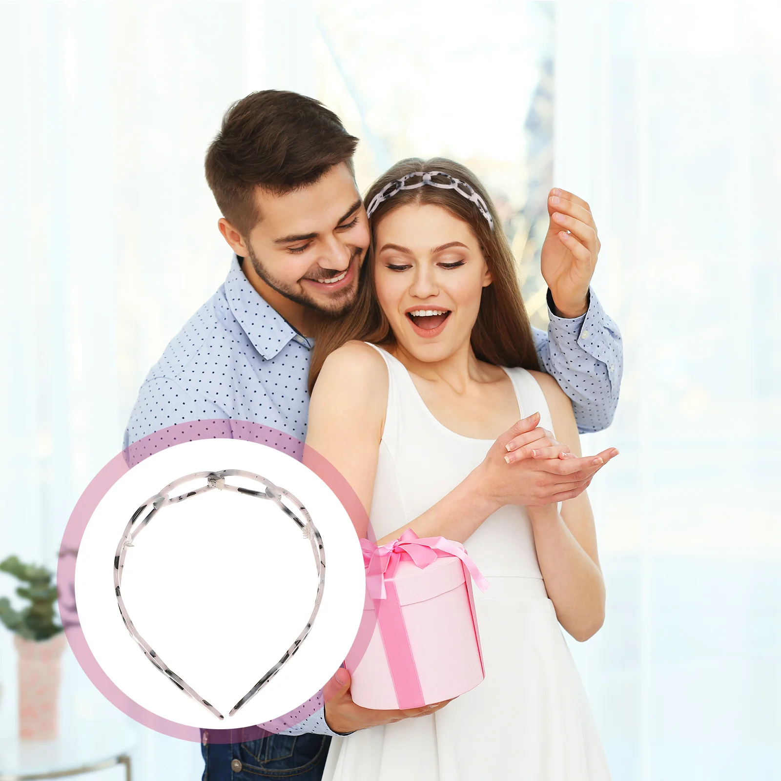 

1 Piece Retro Tortoiseshell Headband Premium Acetate Non-Slip Hairband for Women Girls Decorative Fashion Headdress Daily Party