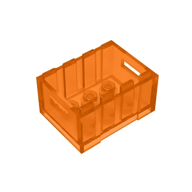GDS-1305 Container, Crate 3 x 4 x 1 2/3 with Handholds compatible with lego 30150 children\'s DIY Educational Blocks