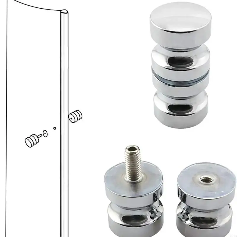  Shower Door Pull Handle Quick Install Aluminum Alloy Sliding Door Handle
