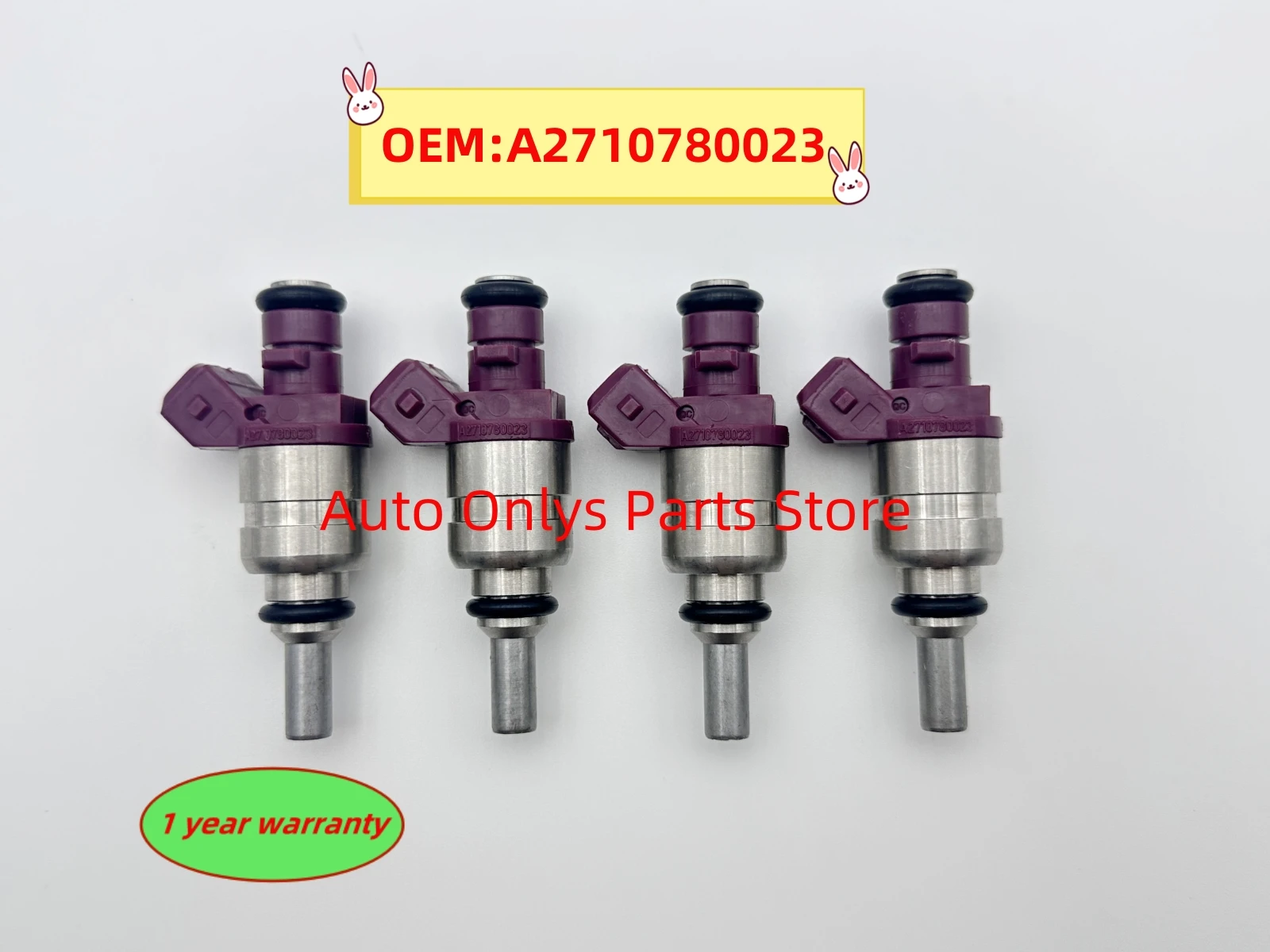 

4pc A2710780023 Fuel Injector Nozzle for - Mercedes-Benz W203 CL203 S203 C209 W211 S211 R171 906 1.8L 2710780023