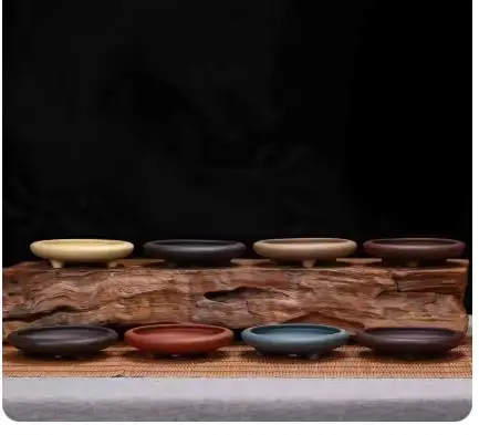 2025 New Household Ceramic Purple Clay Flower Pot Small Classical Chinese Succulent Desktop Flower Bonsai Pot