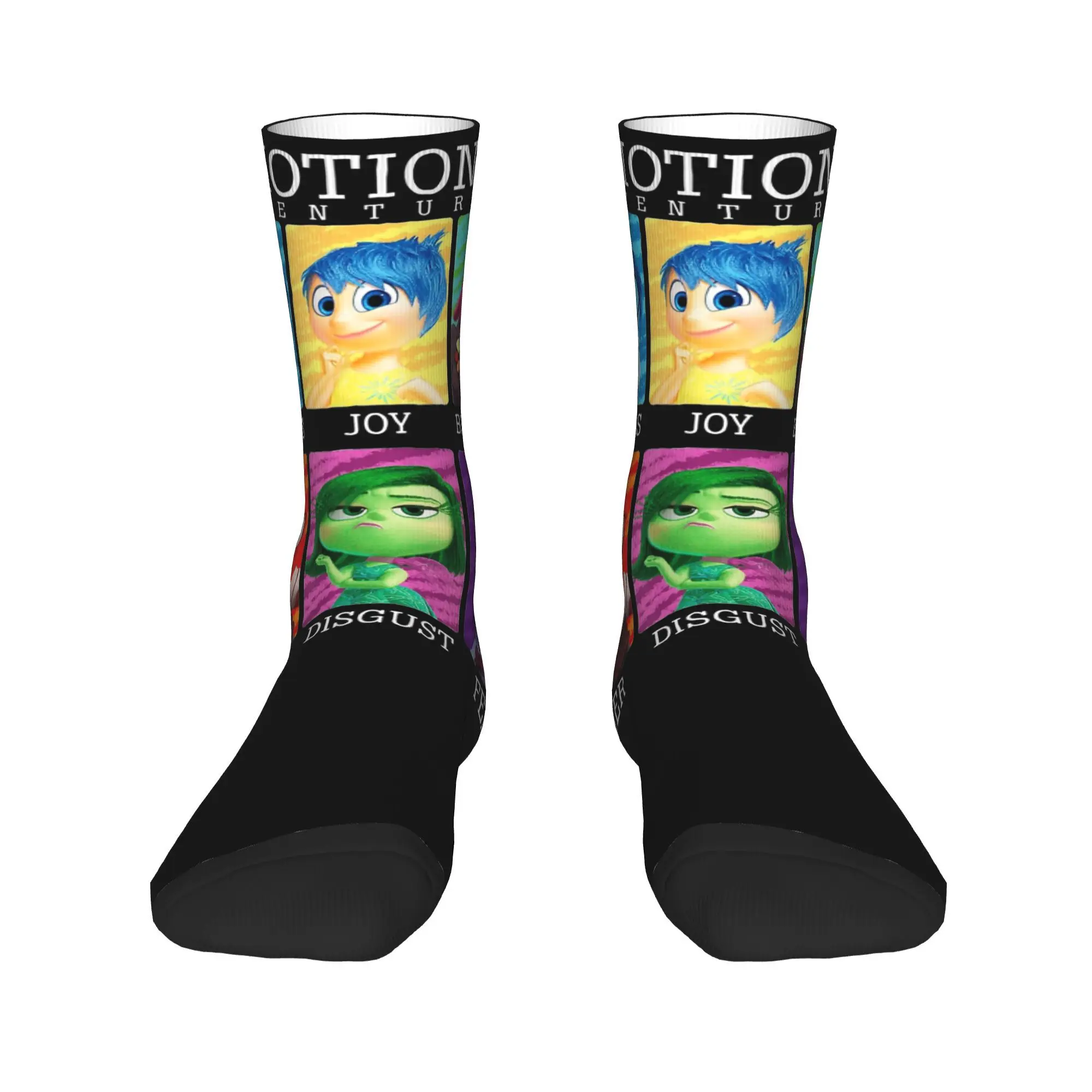 Men Women Inside Out 2 Cartoon Emotion Socks Non-slip Stylish Humor Crew Socks Small Gifts