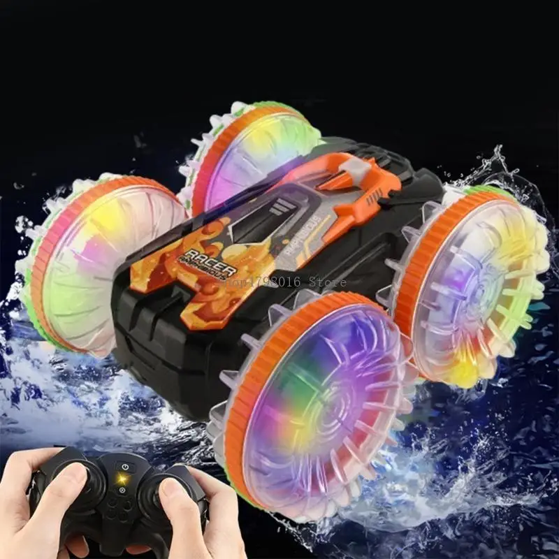  Remote Control Amphibious Stunt Car Double Sided Drive Drifting Car Kids Favor