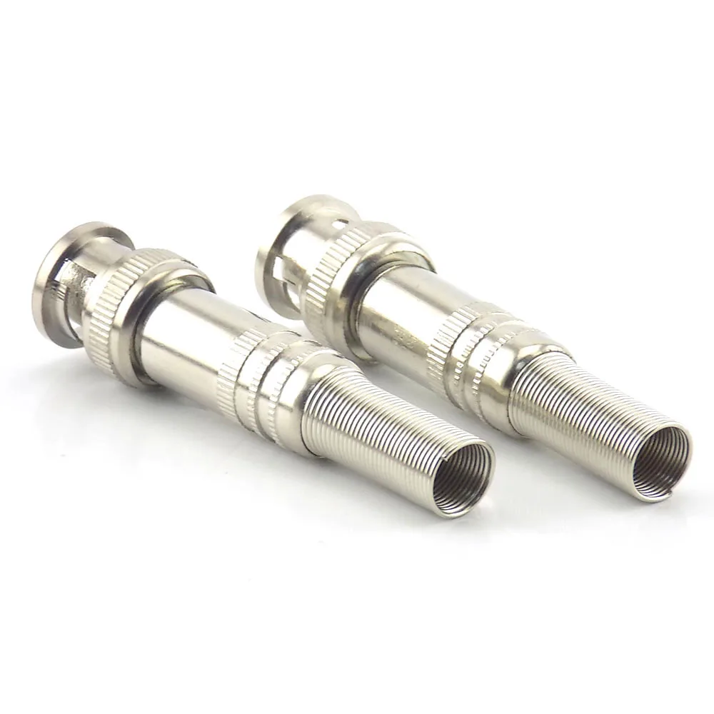 2/10pcs ขั้วต่อ BNC ชาย JACK COAXIAL RG59 Twist ฤดูใบไม้ผลิอะแดปเตอร์ Twist-ON BNC ชายกล้องวงจรปิดวิดีโอกล้องอุปกรณ์เสริม C3