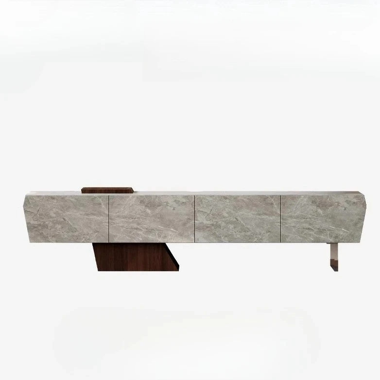 AAWabi Sand Wind Suspension TV Cabinet Integrated Against The Wall Italian Designer Living Room TV Cabinet