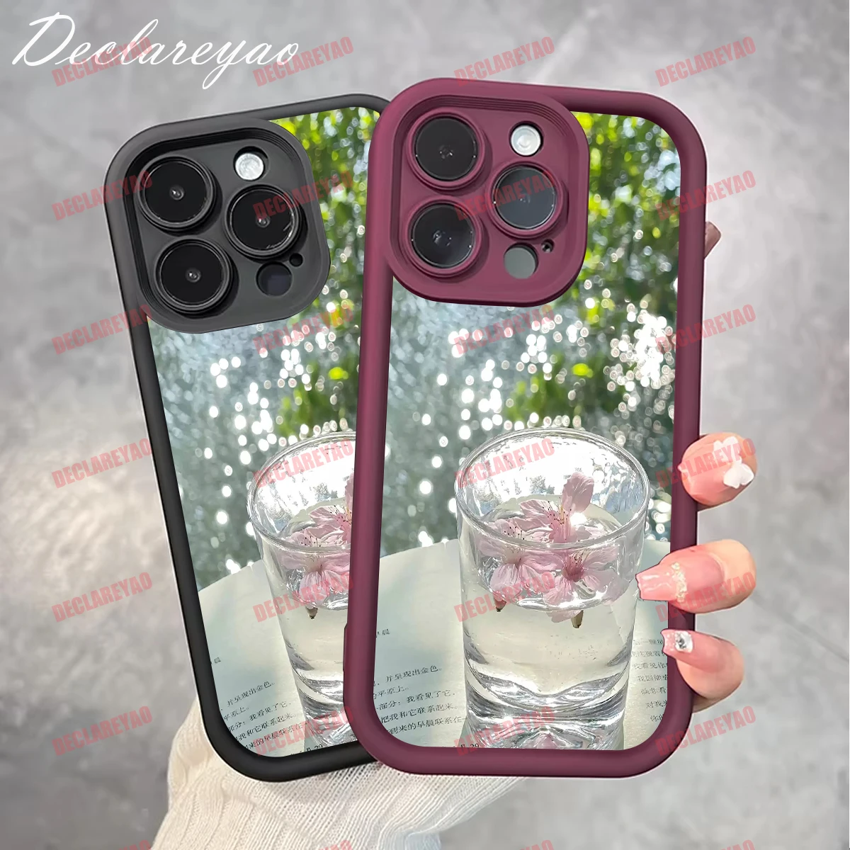 DECLAREYAO لينة ضوء سليم ماتي بولي يوريثان يغطي ل VIVO Y35 Y200E Y93 S1 Y72 Y56 لايت Y55 Y95 Y20S Y81 V27 Y2 غطاء حافظة مقاوم للصدمات