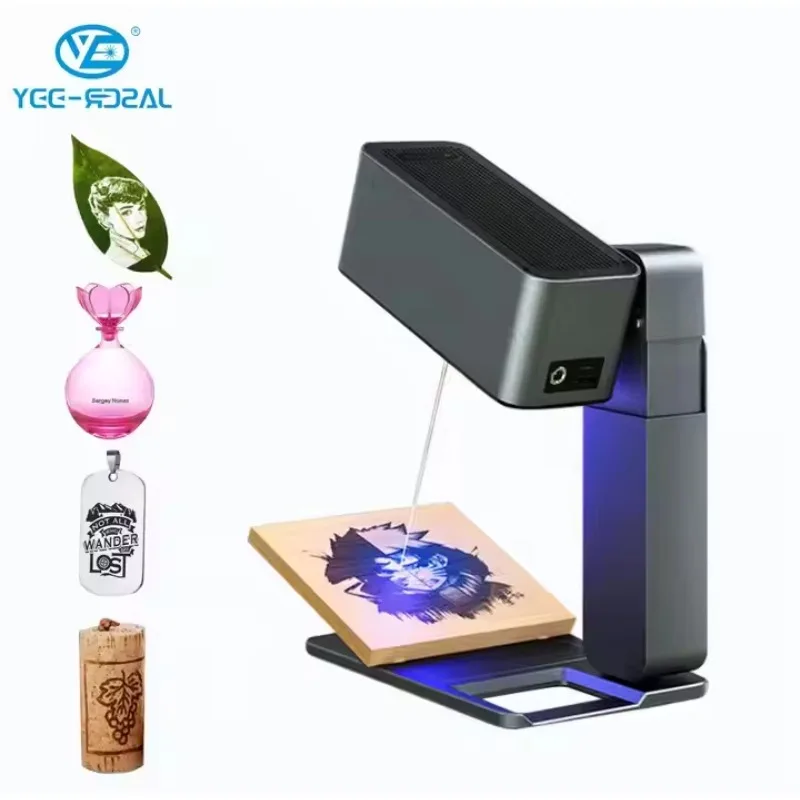 

Yeelaser DIY Laser Cutting Machine Custom Metal Key Chain Auto-Focus Engraving Logo Printing For Wood Plywood Fiber Laser Type
