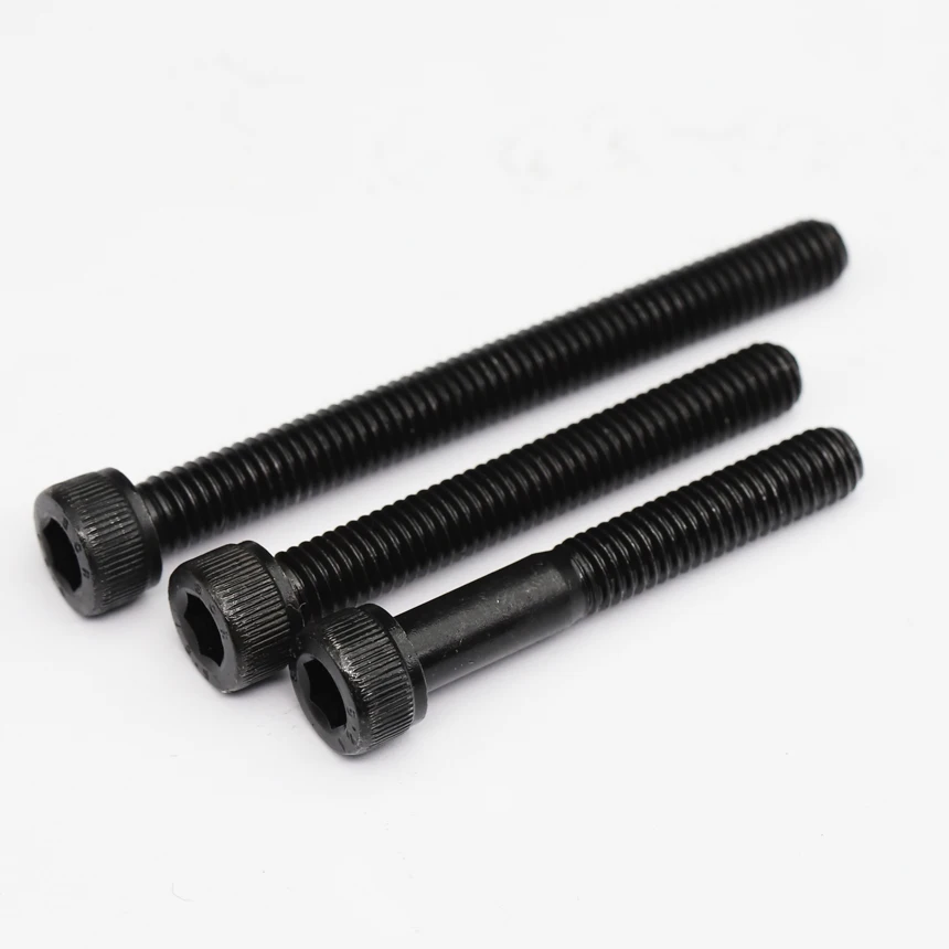 M3 M4*45/50/55/60/65/70 12.9 Grade Black Carbon Steel Full Half Thread DIN912 Cap Cup Allen Head Bolt Hex Hexagon Socket Screw