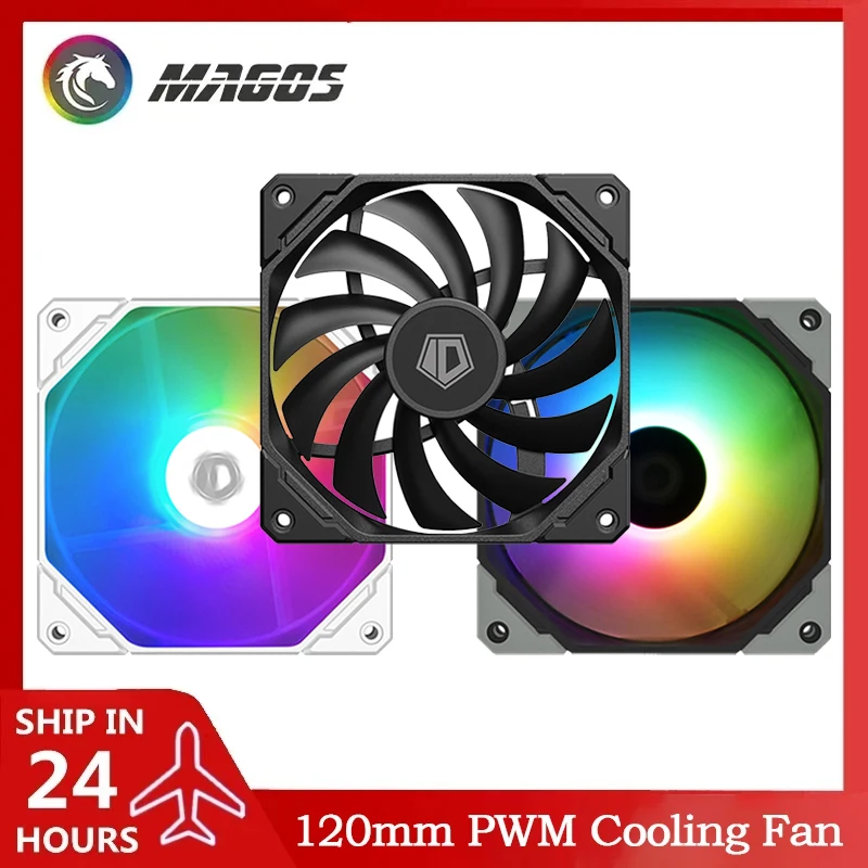 120MM PWM Cooling Fan 15mm Thin CPU Cooler Radiator For Water Cooling System PC Gamer DIY Cabinet MOD Computer Case Slim Fan