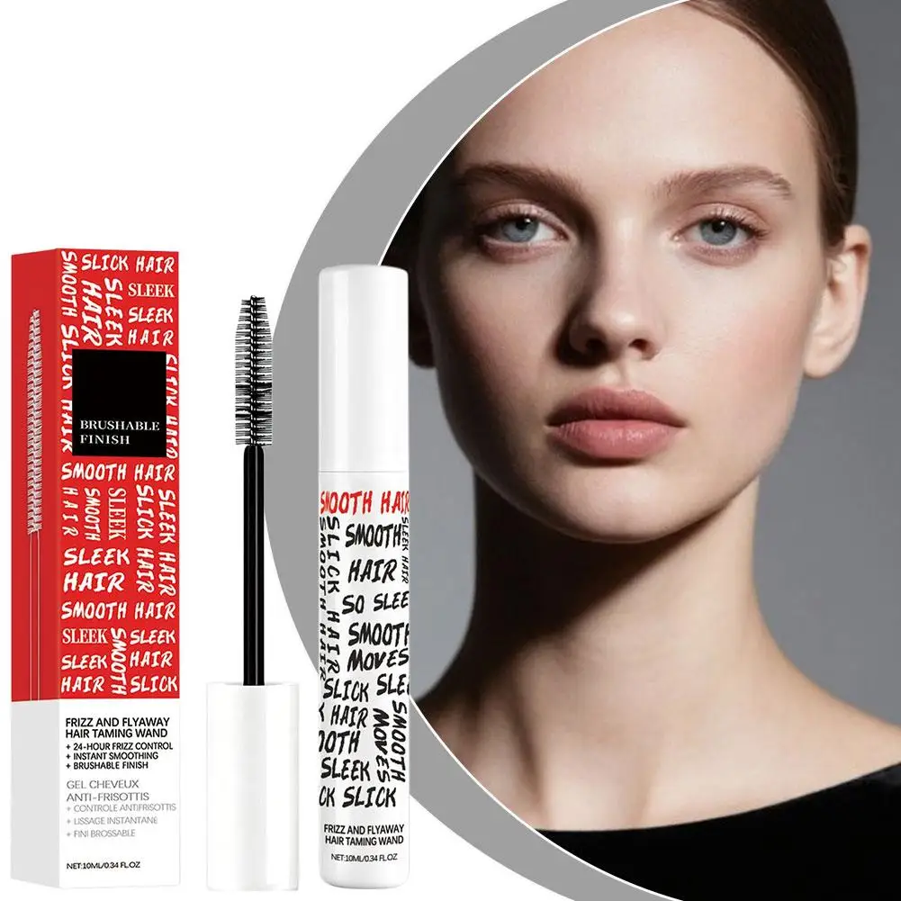 곱슬머리 관리 헤어 테이밍 완드 가벼운 젤 포뮬러 부드러운 스타일링 스틱 24시간 지속 부드러운 브러시 가능 마무리 스틱 휴대용