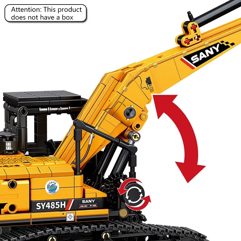 1022 قطعة من مكعبات بناء الحفارة، نموذج لعبة تجميع الألغاز للبناء الهندسي، هدية عيد ميلاد DIY للأولاد باليد #6