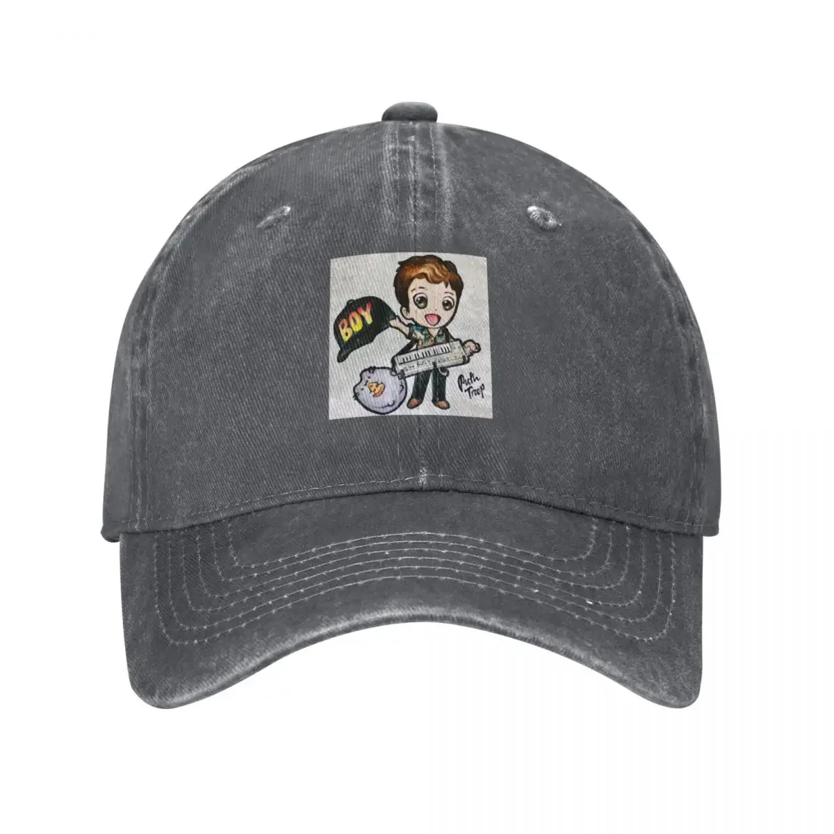 

Charlie Puth BOY Chibi Baseball Cap party Hat Vintage Horse Hat Male Women's