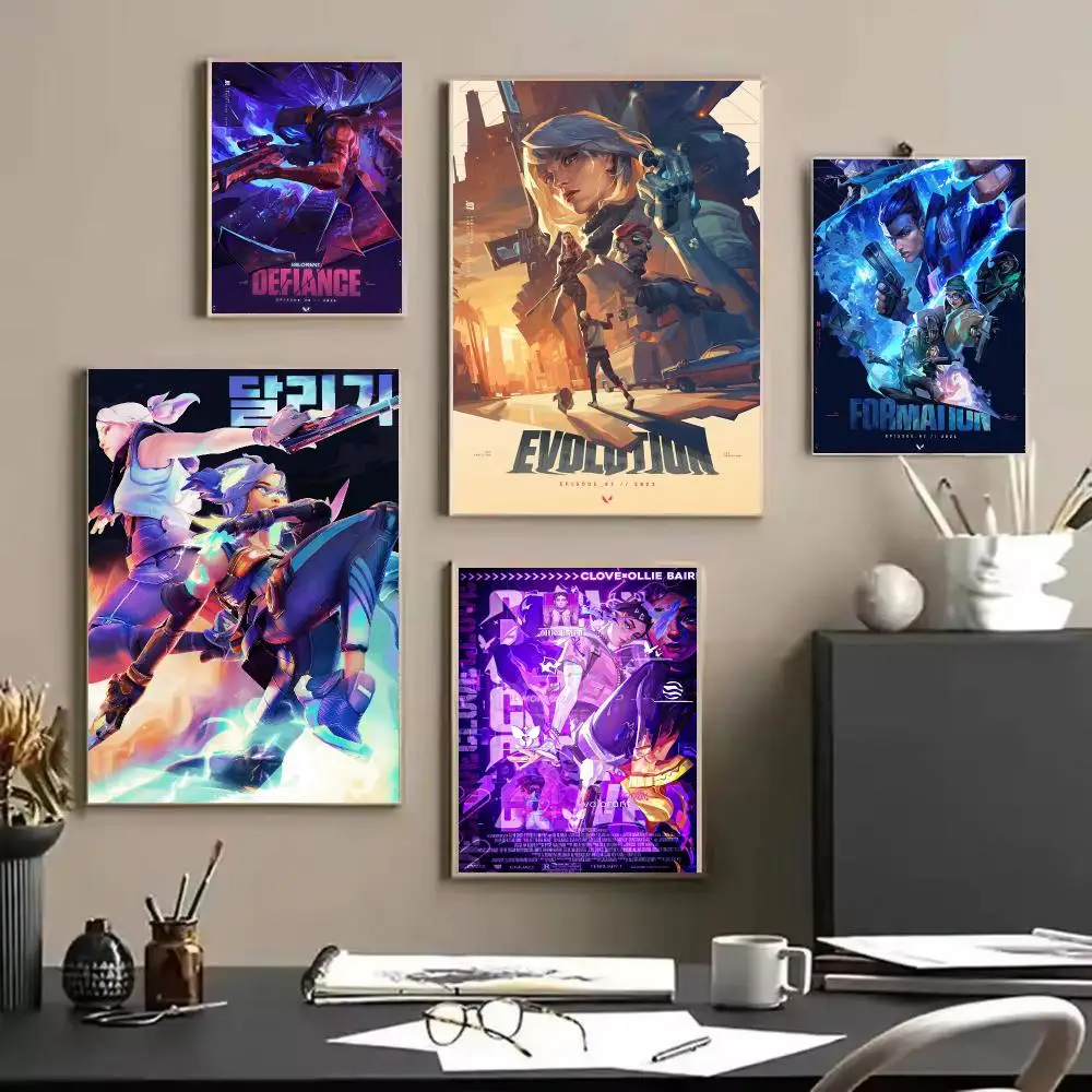 Game V-VALORANT Poster Modern Aesthetic Wall Art | Stylish Bedroom Home Decor & Unique Gift Ideas