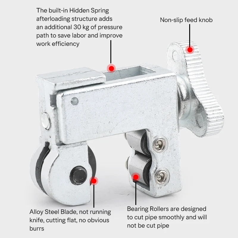 DSZH CT-127 Tube Pipe Cutter for 3-16mm Vehicle Copper Stainless Steel Aluminum Tubes Cutting Repairing Hand Tool