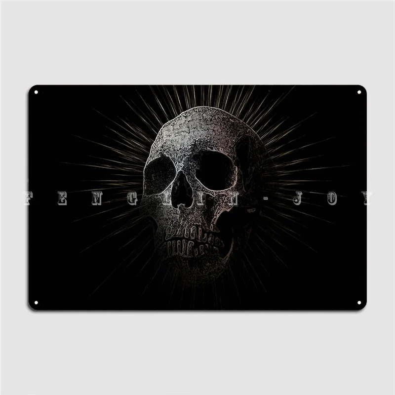 Skulls And Spikes Poster Metal Plaque Wall Pub Garage Club Personalized Wall Plaque Tin Sign Poster