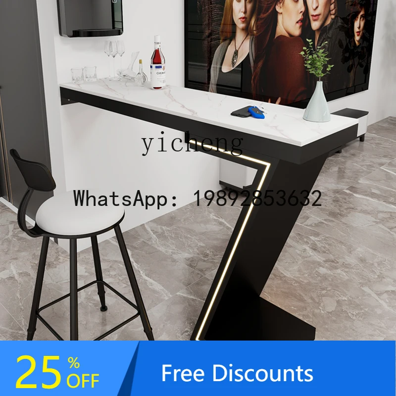 AB  light luxury restaurant partition bar table household living room creative balcony against the wall