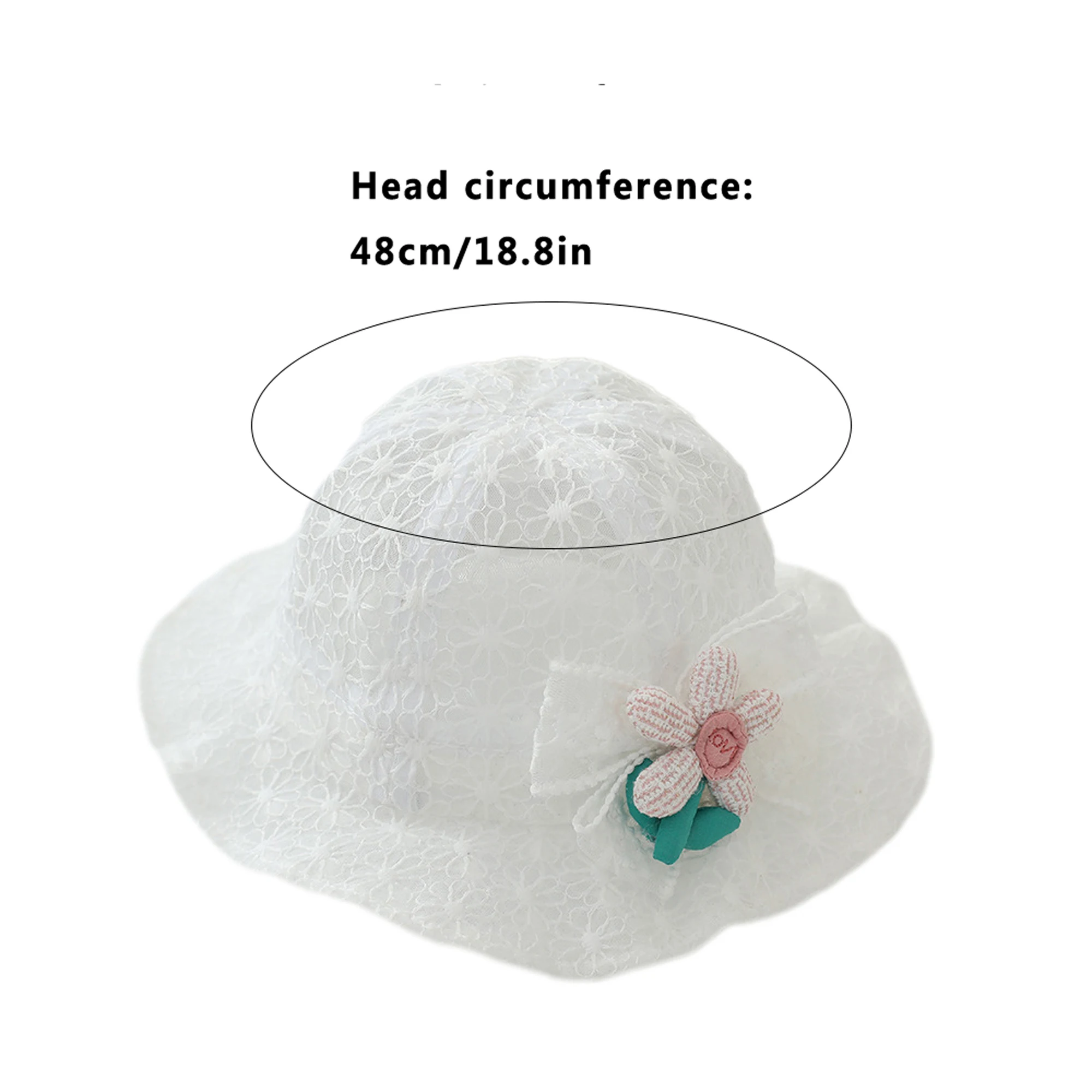 

Adorable Toddler Girls Floral Sun Hat with Lace Detail and Wide Brim for Outdoor Beach Activities and Playtime