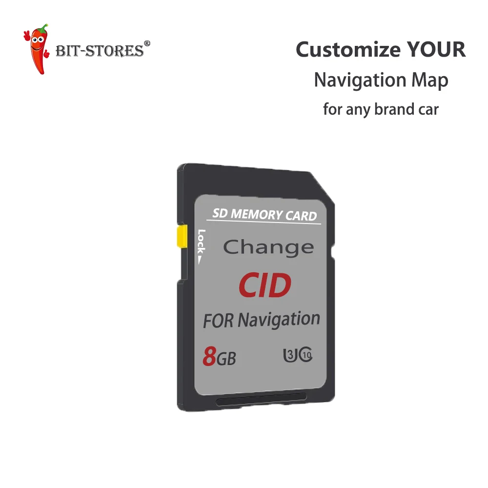 CID SD Card OEM / ODM 8GB memory card Map 32GB UHS-I flash memory card 128GB 512GB high speed up to 85M change navigation CID