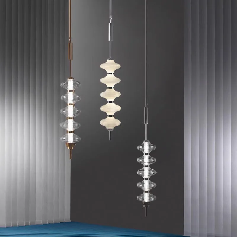 Modern French light luxury bedroom bedside living room lamp Nordic cream windshield decorative chandelier