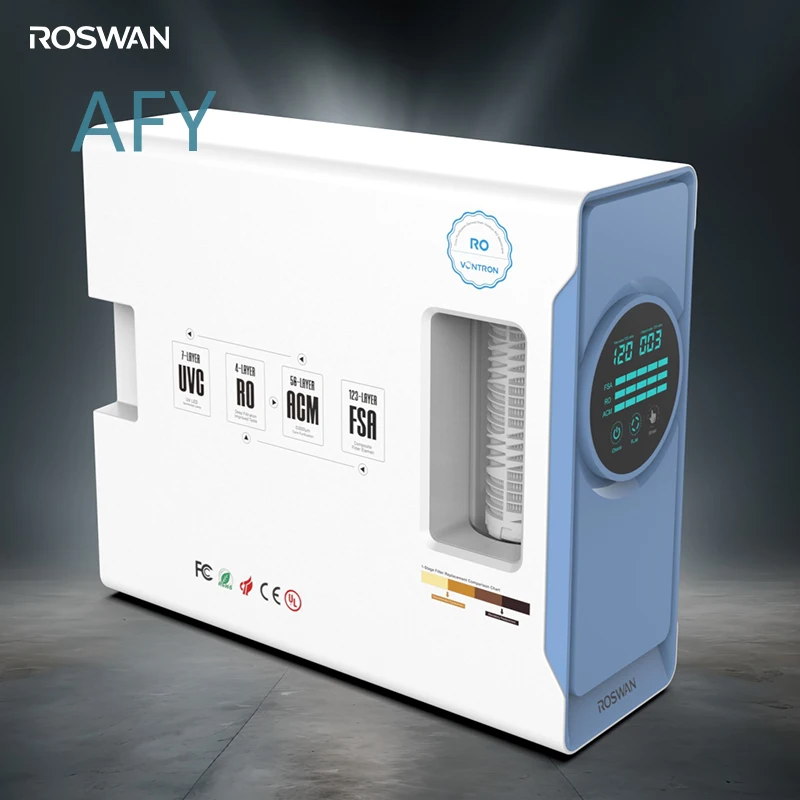 OEM New 800 GPD 7-Stage Alkaline Tankless RO Water Filter System for Smart Home Purifier with Real-Time Monitoring Control