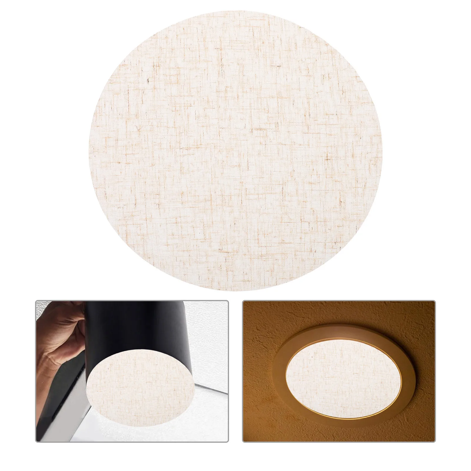 

4pcs 7 Inch Lamp Shade Diffuser: Fabric Light Diffuser For Recessed Lighting Track Lights Downlight Cover Clip On Softening