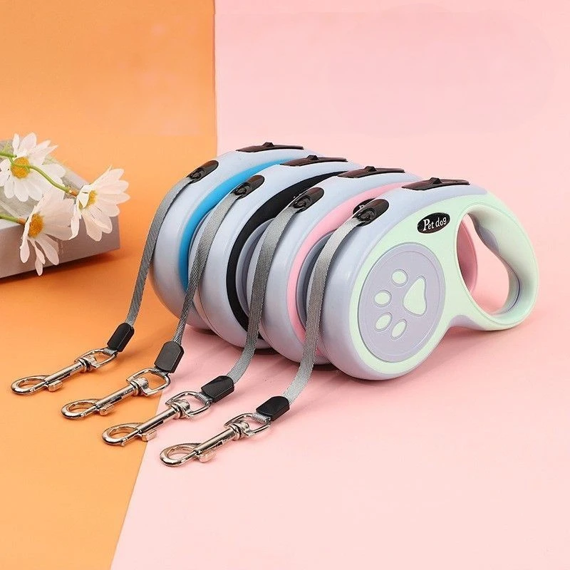 3/5M Pet Dog Leash Nylon Durable Automatic Retractable Traction Rope Belt Automatic Flexible For Small Medium Large Dogs Product