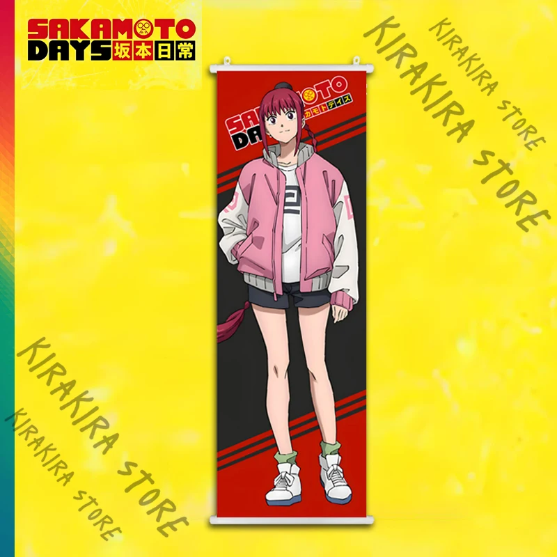 SAKAMOTO DAYS 애니메이션 장식 그림 포스터 Playbill Sakamoto Tarō 코스프레 교수형 그림 스크롤 장식 액세서리