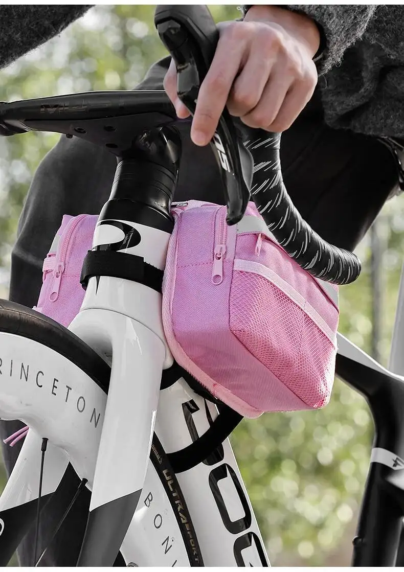 ESLNF Fahrradrahmentasche MTB mit oberer Gepäckträgertasche, reflektierender Streifen, mehrfarbig, für Fahrrad, wasserdicht, Rennrad – Detail 13