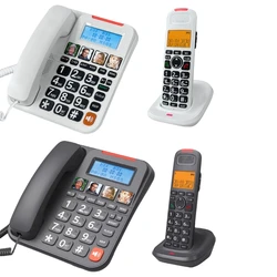 Adjustable Ringtone and Volumes Corded Telephone With 1 Key Function for Home and Office