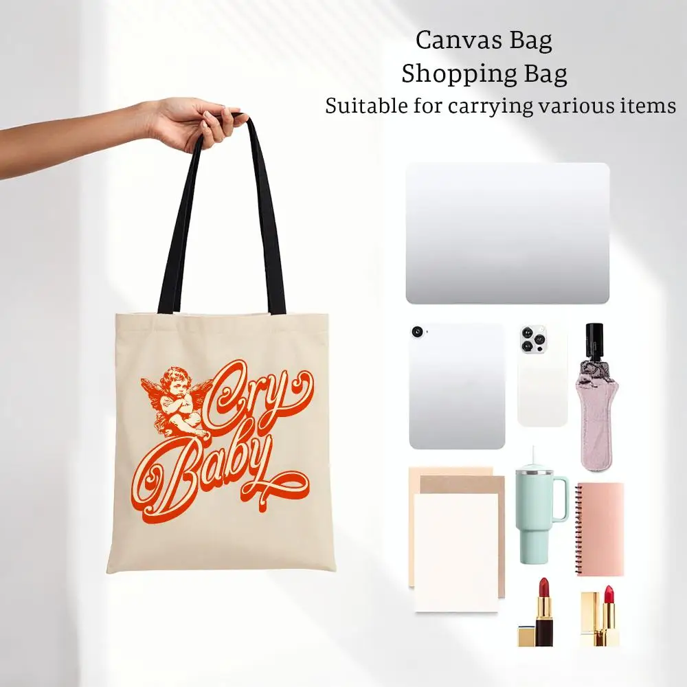 Symbol Religion Angel Storage Bags Bags Series Print Bag Lightweight Shoulder Daily Shopping Bags