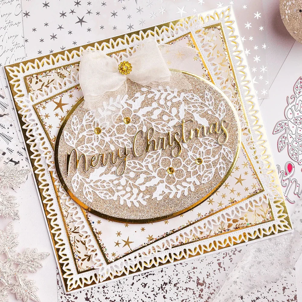 

Стрельба звезда, Рождество, новинка 2025, металлические штампы для DIY, скрапбукинг, ремесла, шаблон для фотоальбома, украшение ручной работы