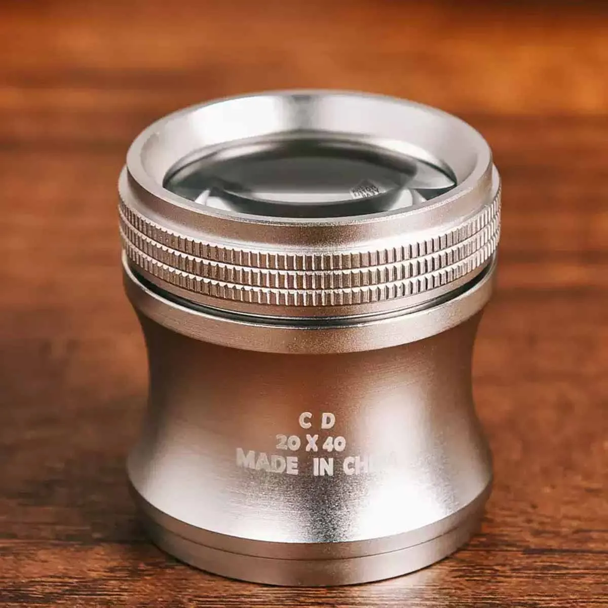Portable Metal Tube 20x Magnifying Glass Lens Handheld Jewelry Diamond Pigeon Eye Stamp Viewer Small Waist Design Magnifying Gla