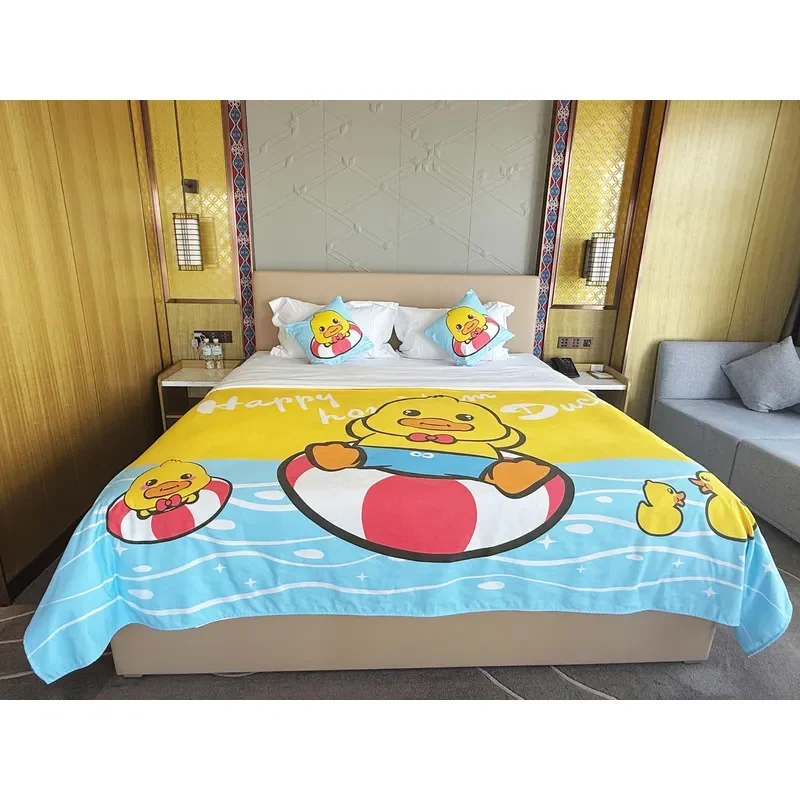 Custom Deluxe Queen Bed Three Piece Bedroom Set With Dresser And Wardrobe For Hotel Room Decor Furniture