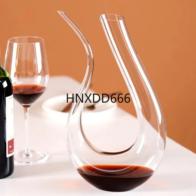 U-shaped Crystal Wine Decanter Gift Box, Swan and Harp Shaped Creative Wine Separator