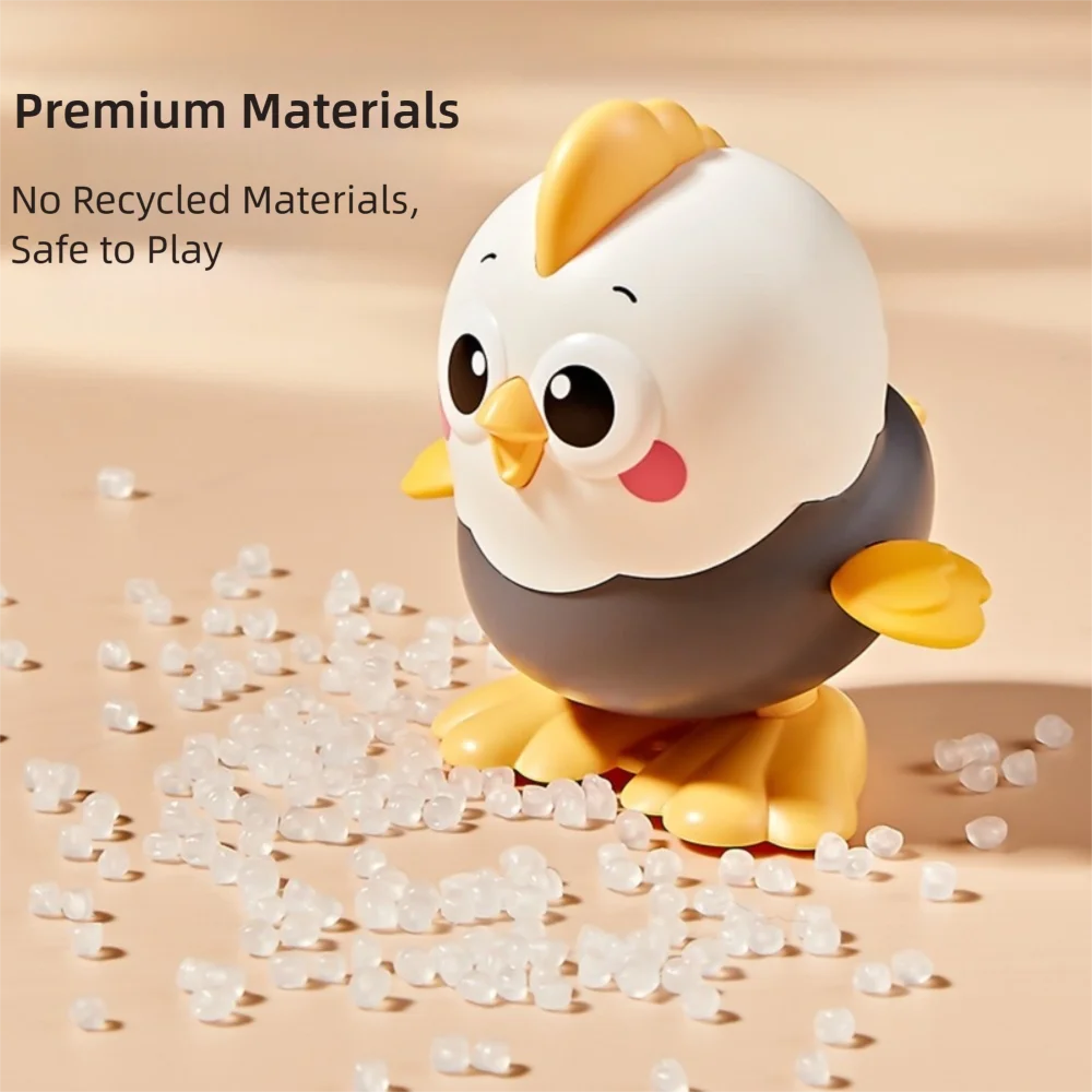 Creative Colorful Chick Coil Walkable Funny Mechanical Chain Chick Small Animal That Can Move Children's Gift
