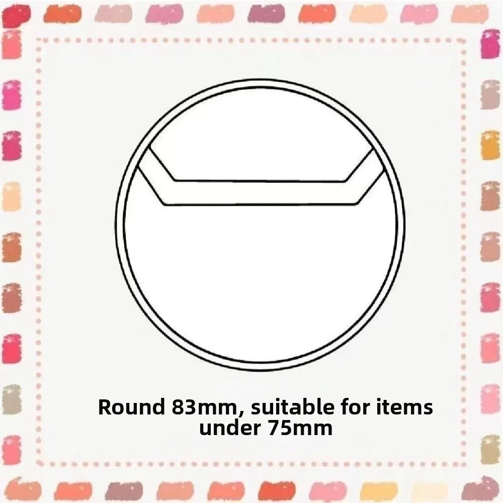 10pcs/Set Round 63/83mm Badge Protective Sleeves CPP Dustproof Transparent Round Shield Display Cover Rear Opening
