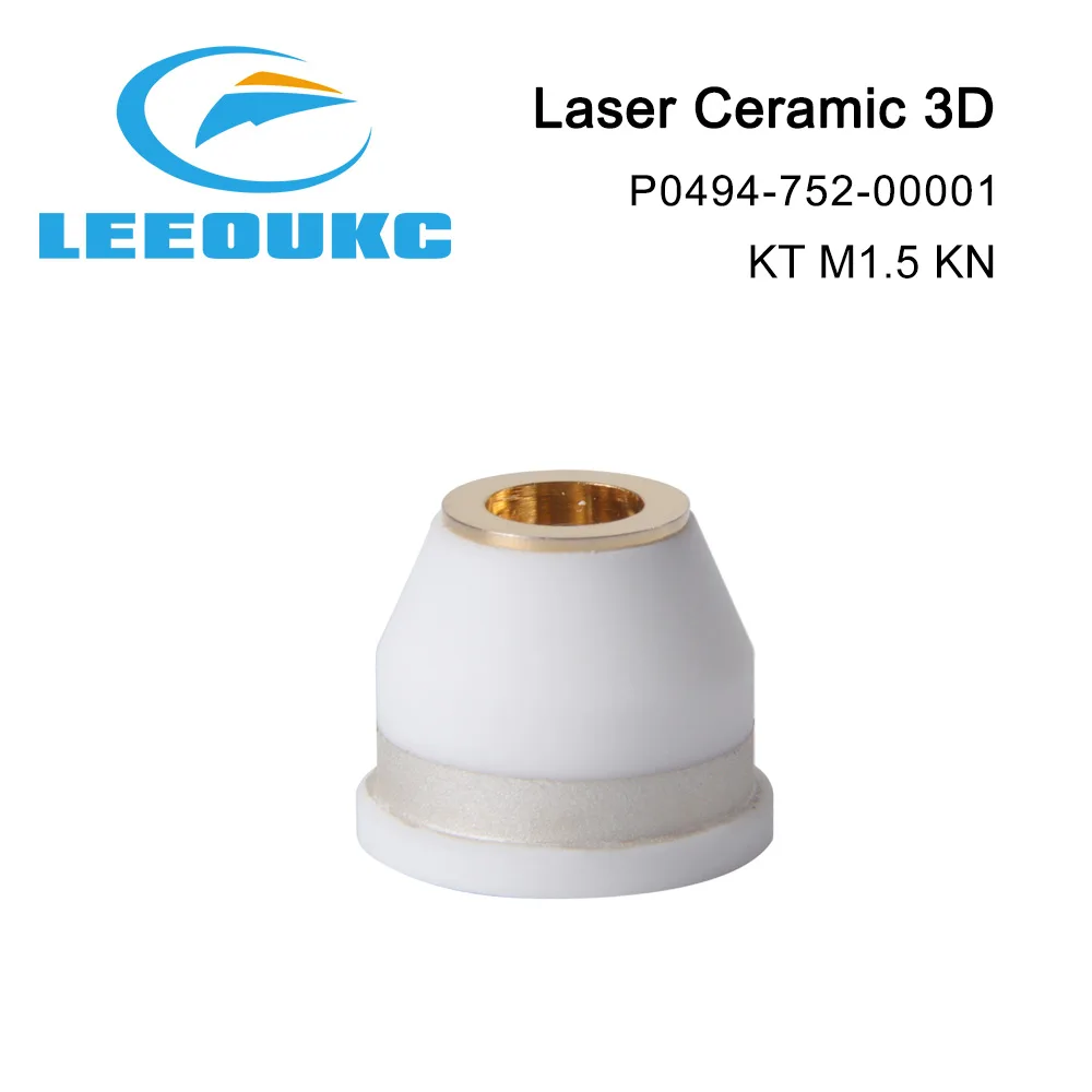 LEEOUKC  Laser Ceramic  3D P0494-752-00001 KT M1.5ins KN Ceramic Part Nozzle Holder  High Quality OEM Support