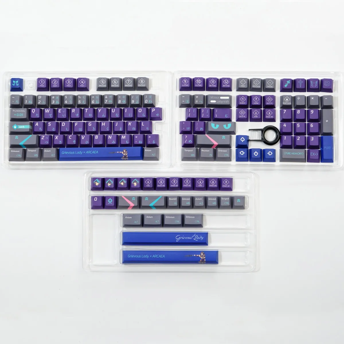 PBT Material 129 Keys ARCAEA Dye Sublimation Cherry Profile Keycap Fits MX Swithecs 61/64/68/75/86/98/104  Mechanical Keyboard