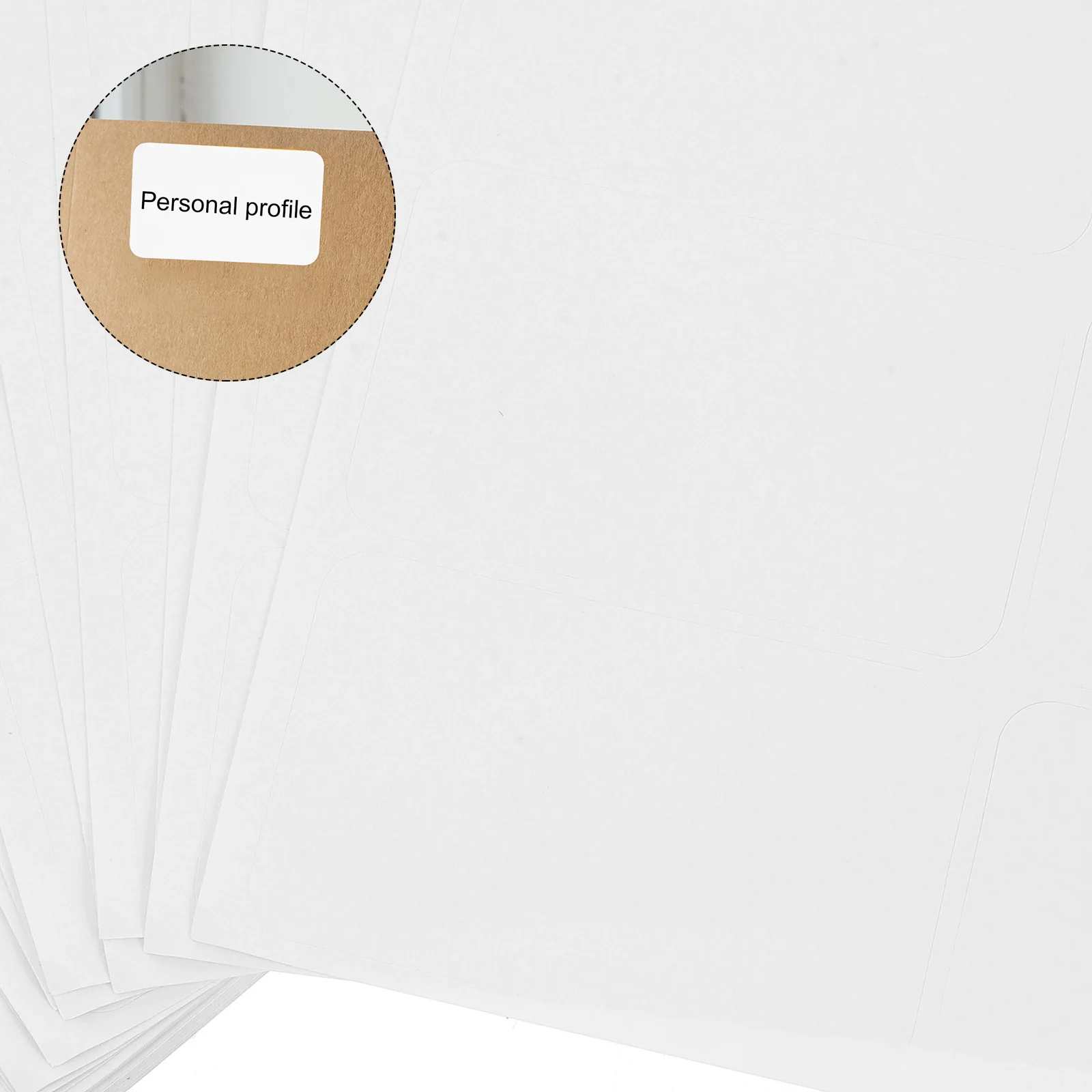 100 Sheets Adhesive Labels White Matte A4 21 Labels Per Sheet Printable Stickers for Mailing Shipping Office Organization