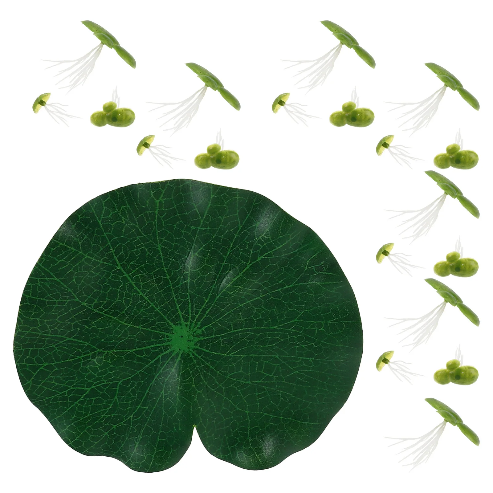 

1Set Realistic Artificial Floating Duckweed Plants Leaf Aquarium Water Grass Plastic Fish Tank Decor Aquarium