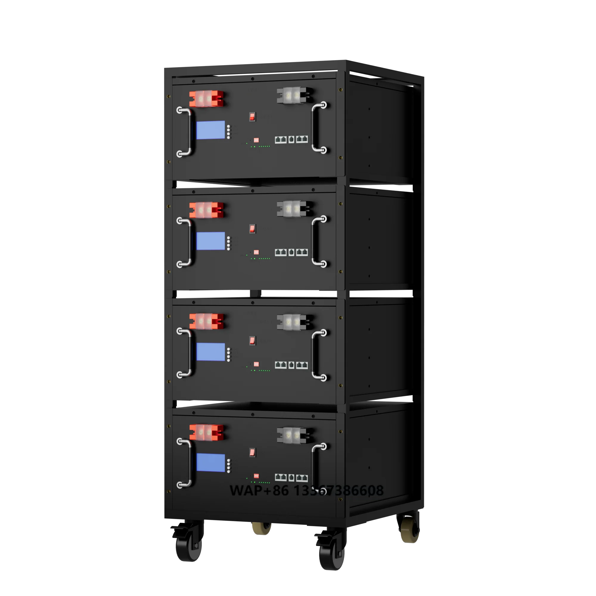 Home Energy Storage Solution 24V 100AH Lithium Iron Phosphate Rack-Mounted Battery 2560Wh for Off-Grid Solar Generation