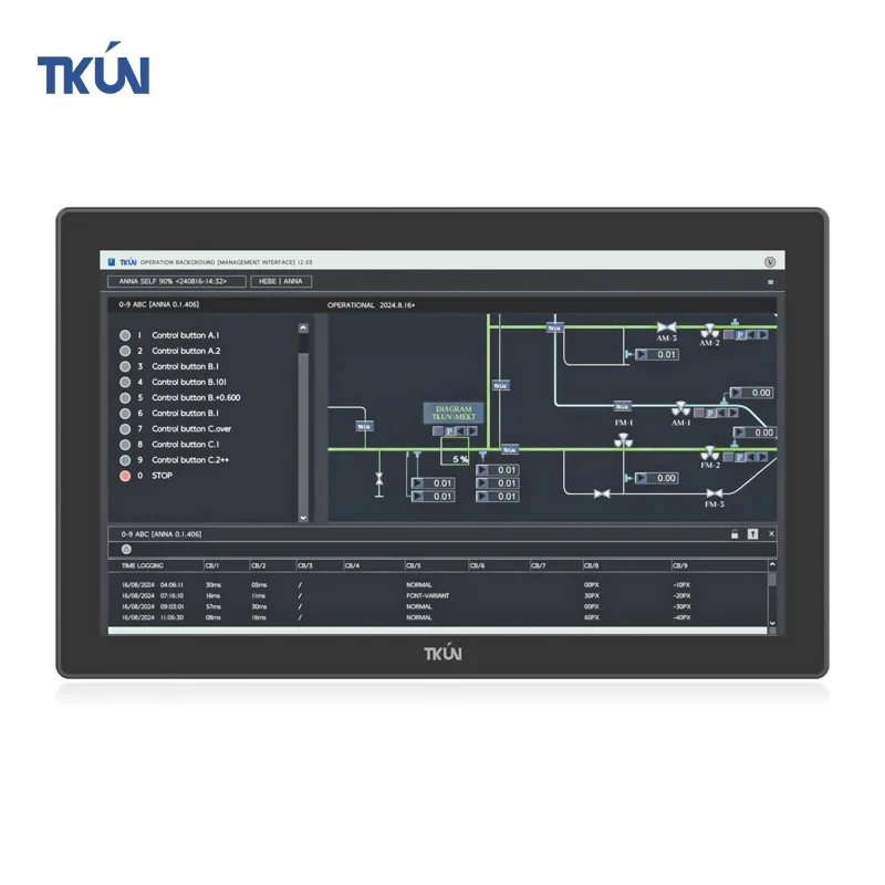 High Quality Indoor 450Nits 12inch Wall-mounted Display Screen  V120WUGA 1920*1080 Resolution Capacitive Touchscreen Monitor
